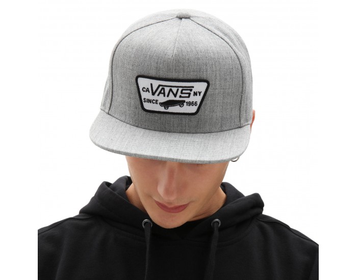 Бейсболка Vans Full Patch Snapback серая