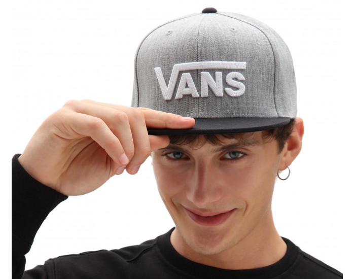 Бейсболка Vans Drop V II Snapback серая