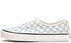Vans Authentic 44 DX в клетку белые с голубым