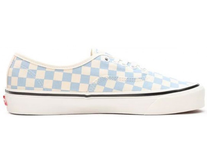 Vans Authentic 44 DX в клетку белые с голубым