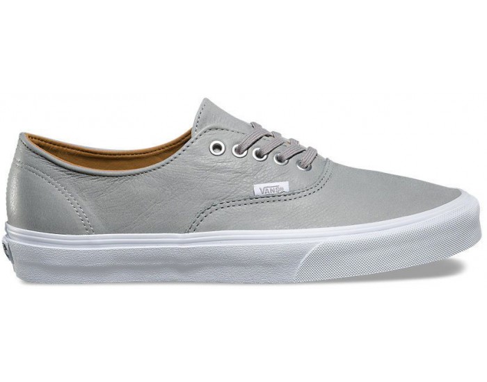 Vans Authentic Decon серые кожаные