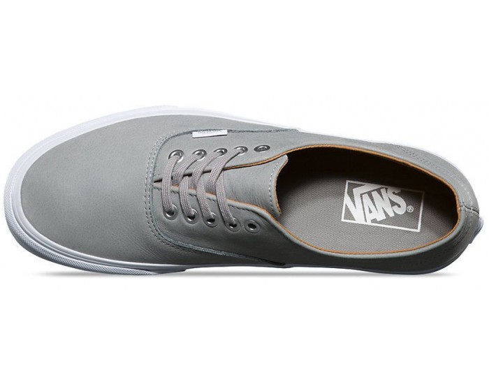 Vans Authentic Decon серые кожаные