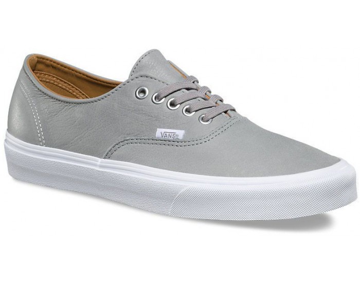 Vans Authentic Decon серые кожаные