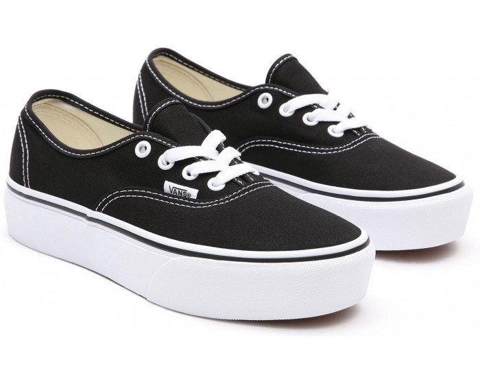 Vans Authentic Platform черные с белым