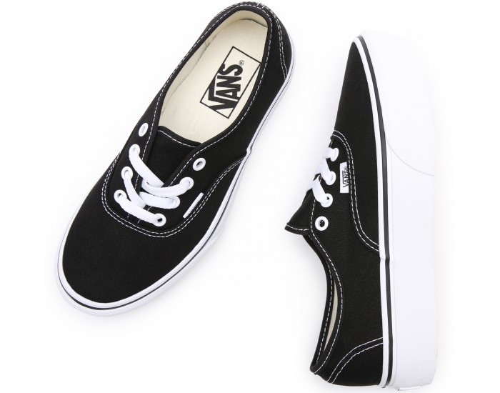 Vans Authentic Platform черные с белым