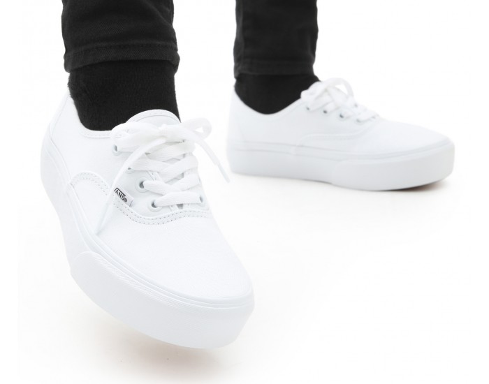 Vans Authentic Platform Total White полностью белые