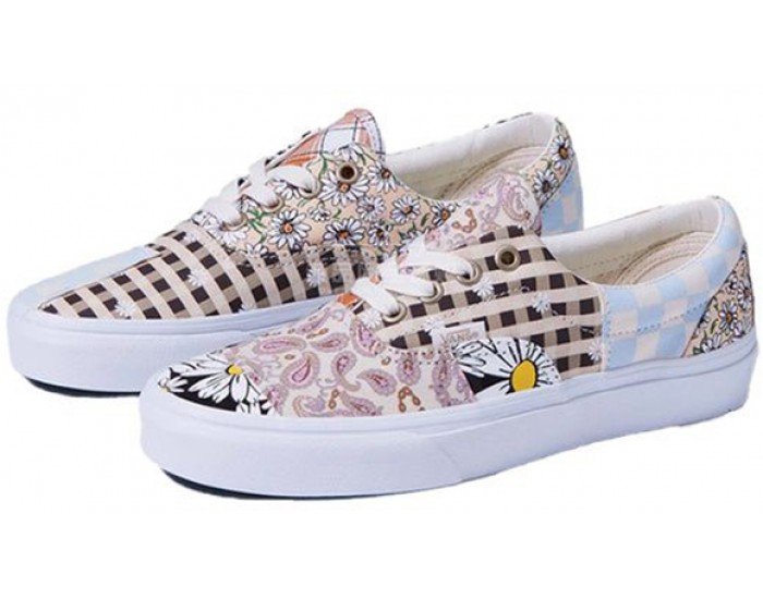 Vans Era в клетку бежевые