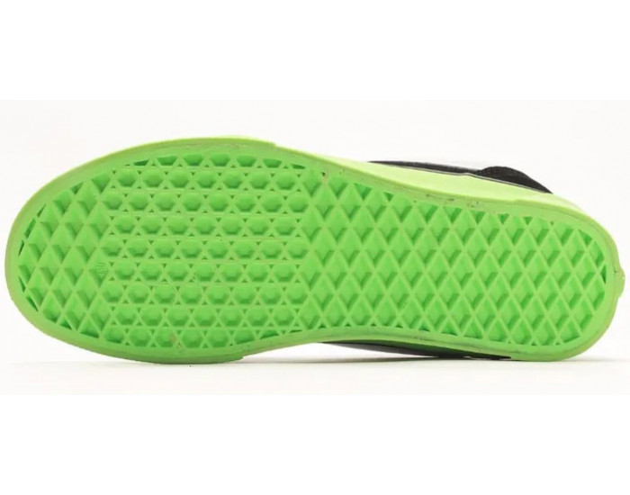 Vans Knu Skool Black Green Черные с зеленым