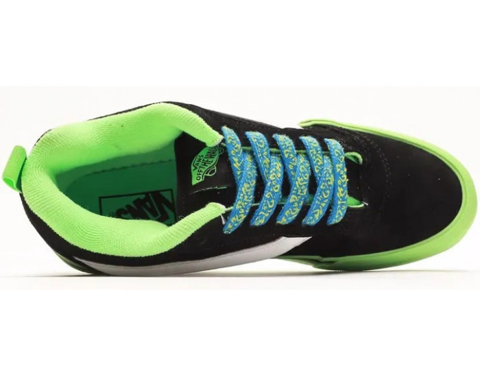 Vans Knu Skool Black Green Черные с зеленым