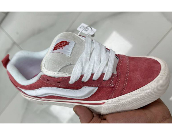 Vans Knu Skool Red White Красные с белым