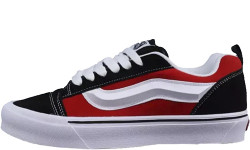 Vans Knu Skool Black/Red/True White