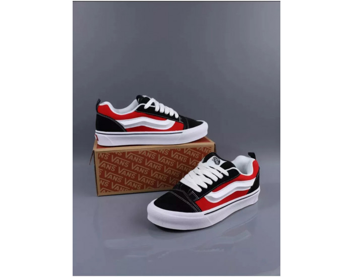 Vans Knu Skool Black/Red/True White