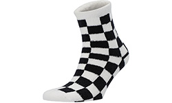 Носки Vans Fuzz Sc Checkerboard белые в клетку, 1 пара