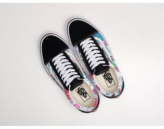 Vans Old Skool Cherry Blossom черные в клетку