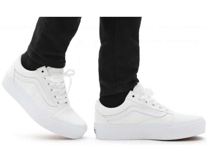 Vans Old Skool Platform All White Полностью белые