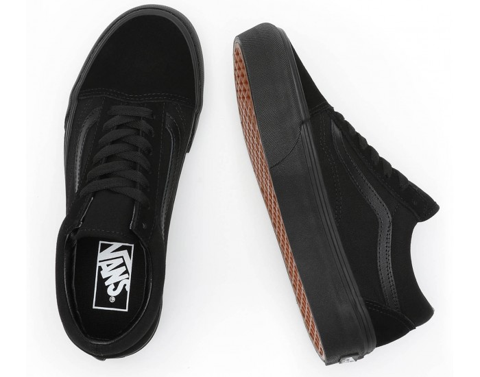 Vans Old Skool Platform Black Полностью черные