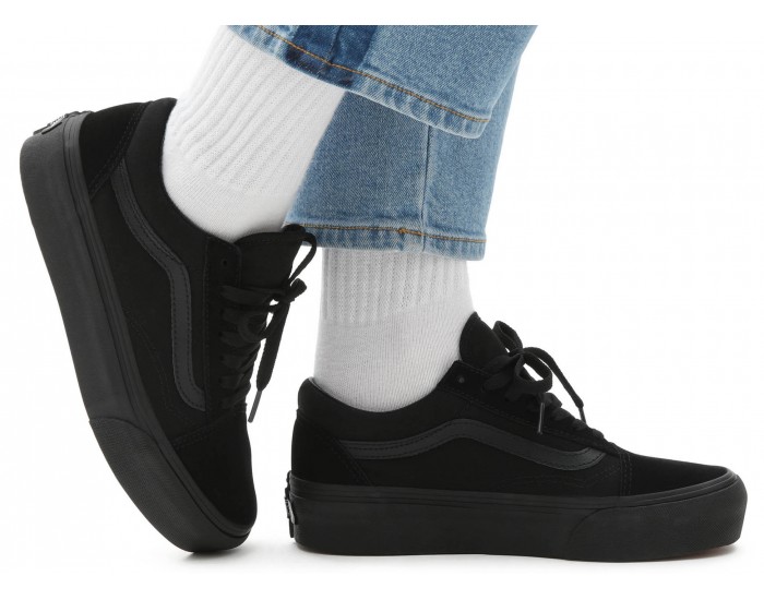 Vans Old Skool Platform Black Полностью черные