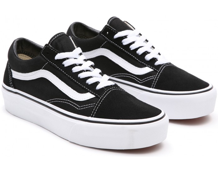 Vans Old Skool Platform Classic Black Черные с белым