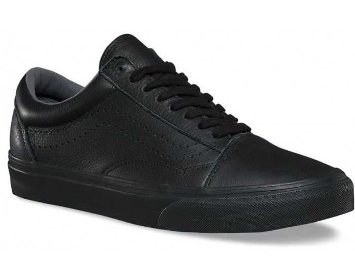 Vans Old Skool Reissue черные кожаные