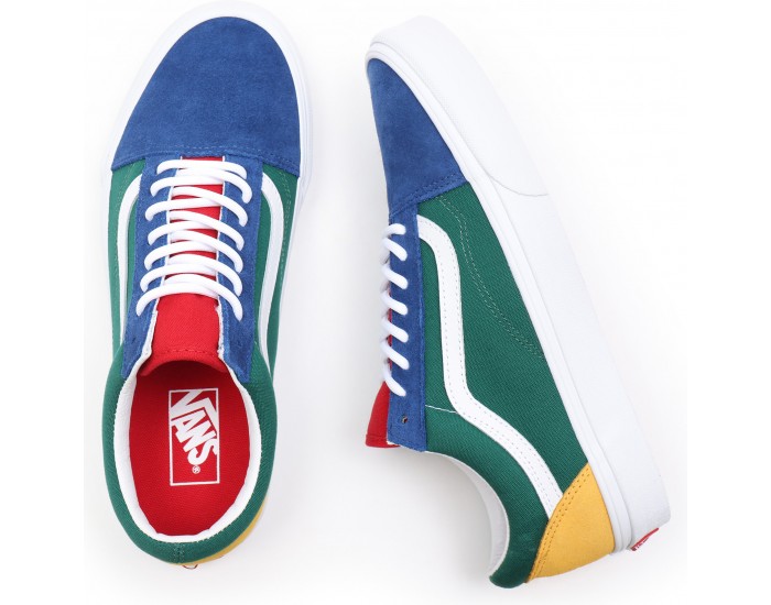 Vans Old Skool Spring Зеленые с синим