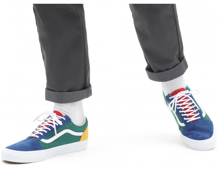 Vans Old Skool Spring Зеленые с синим