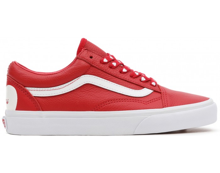 Vans Old Skool Waffle Lovers красные кожаные
