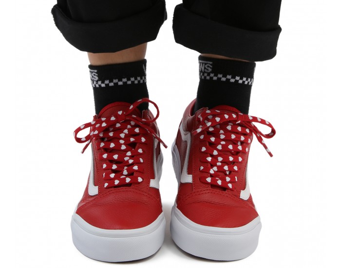 Vans Old Skool Waffle Lovers красные кожаные