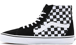 Vans Sk8-Hi Checkerboard Высокие черные с белым