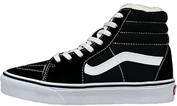 Vans Sk8-Hi Classic Black White Высокие утепленные