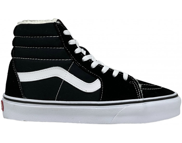 Vans Sk8-Hi Classic Black White Высокие утепленные
