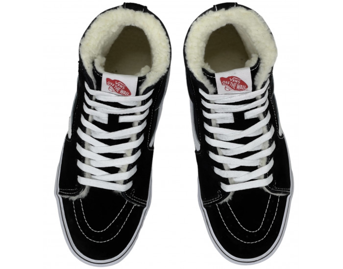 Vans Sk8-Hi Classic Black White Высокие утепленные