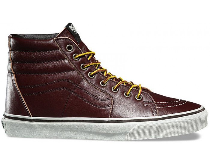 Vans Sk8-Hi Ground Кожаные бордовые