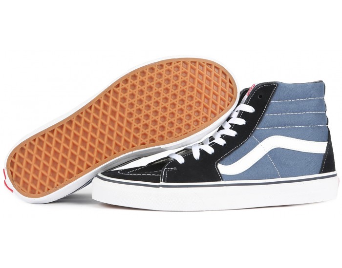 Vans Sk8-Hi Sea Black Высокие синие с черным
