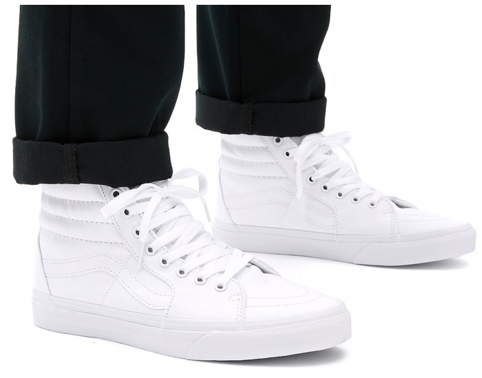 Vans Sk8-Hi Total White Высокие полностью белые
