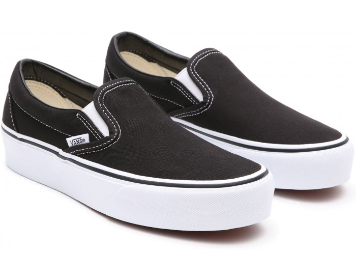 Vans Classic Slip-On Black White черные с белым