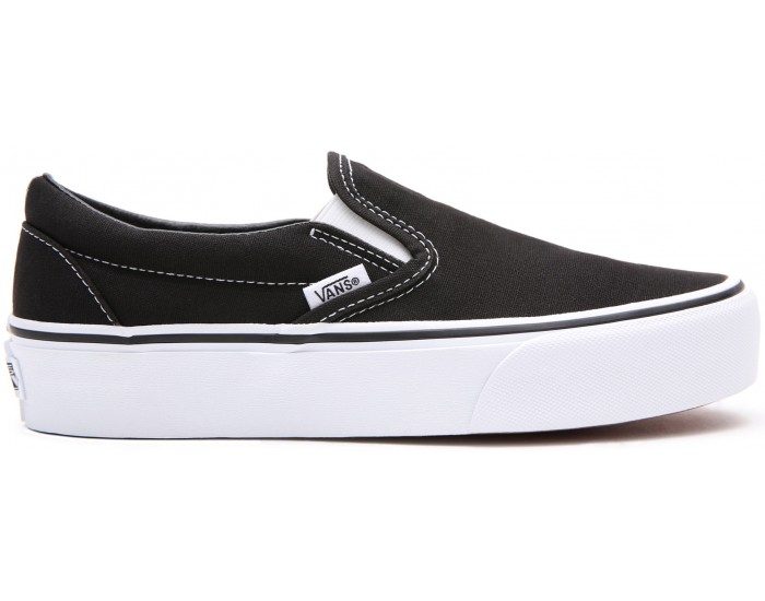 Vans Classic Slip-On Black White черные с белым