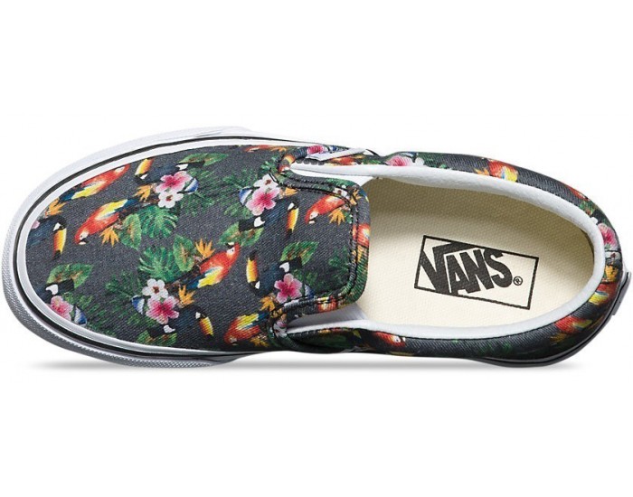Vans Classic Slip-On Chambray parrot черные