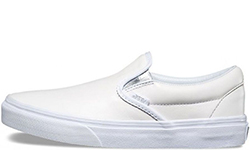 Vans Classic Slip-On Metallic Gore белые кожаные